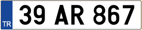 Trailer License Plate